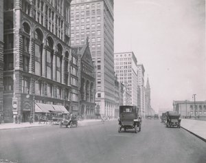 Vista de Michigan Avenue, Chicago, al norte desde Congress, 1911 de American Photographer